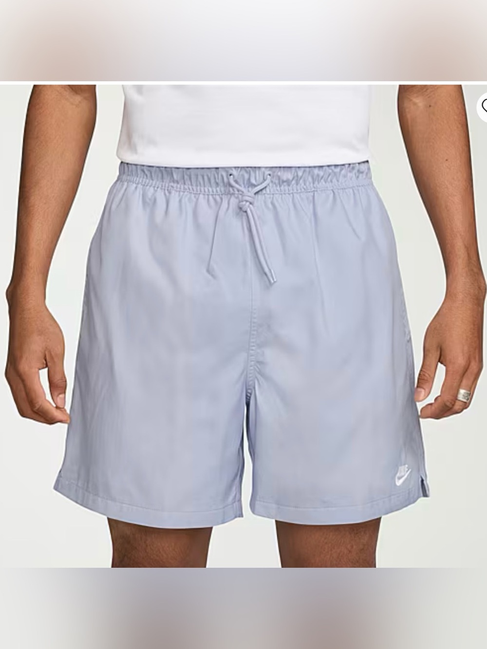 Nike Men’s Light Blue Elastic Drawstring Shorts Size S 🆕